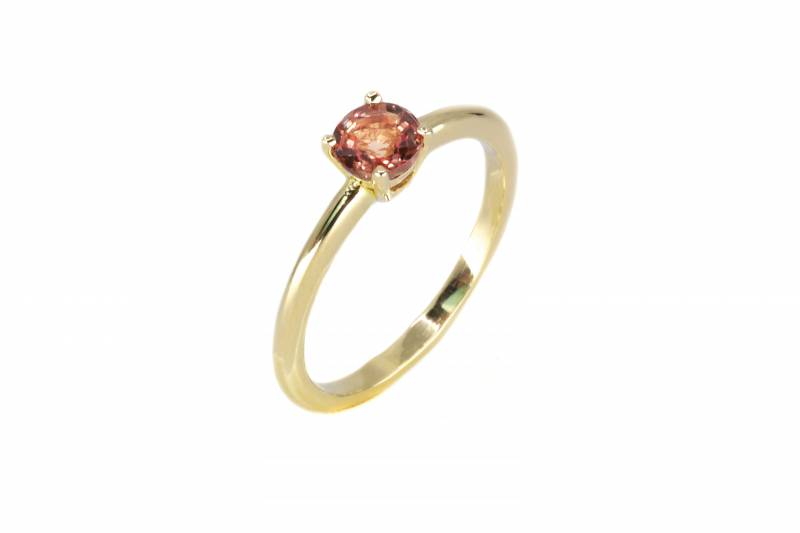 Bague or jaune, mahe&virgile, création, saphir orange, saphir, bordeaux, le bouscat, andernos, mérignac, acheter, unique, joaillier, cadeau, femme, bague, bijoux