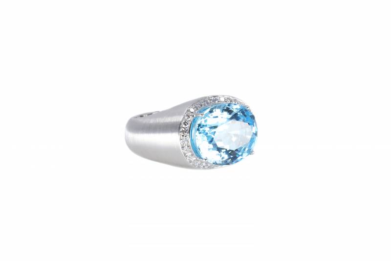 Bague topaze, diamants, création, acheter, luxe, elen larcebeau, unique, femme, joaillerie, bordeaux, joaillerie, elen larcebeau