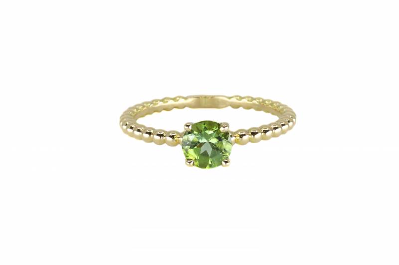 Bague or jaune, tourmaline verte, mahe&virgile, création, femme cadeaux, bordeaux, pierres de couleur, acheter, commander, joaillier, mérignac, le bouscat