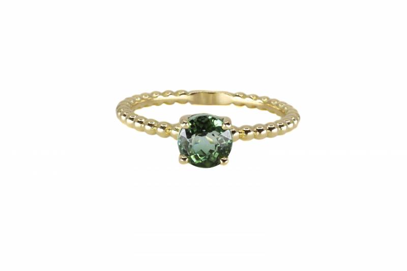 Bague, tourmaline verte, or jaune, virgile&mahe, bordeaux, joaillerie, bague, création, unique, acheter, pierre de couleurs