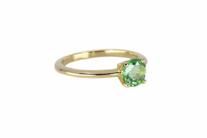 Bague or jaune, mahe&virgile, création, joaillerie, tsavorite, grenat, bordeaux, le bouscat, andernos, mérignac, acheter, unique, joaillier, cadeau, femme, bague, bijoux